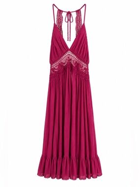 Pink Crochet Dress